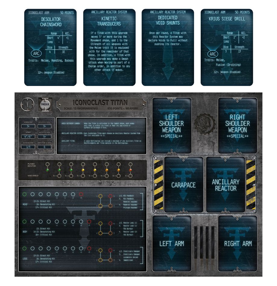 Warhammer The Horus Heresy: Legiones Imperialis - Warmaster Iconoclast Heavy Battle Titan