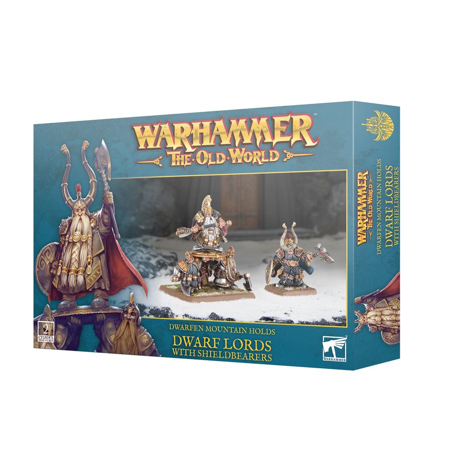 Warhammer, The Old World: Dwarfen Mountain Holds Dwarf Lords with Shieldbearers