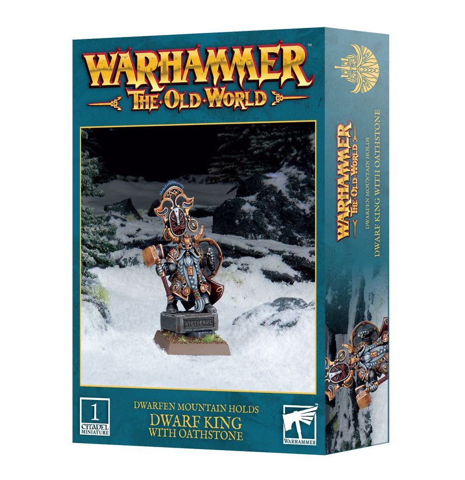 Warhammer, The Old World: Dwarfen Mountain Holds - Dwarf King with Oathstone