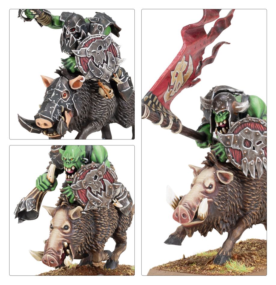Warhammer The Old World: Orc & Goblin Tribes - Orc Boar Boyz Mob