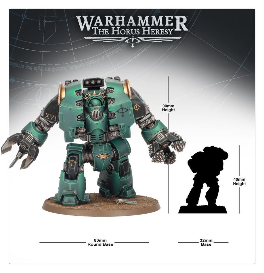 Warhammer The Horus Heresy: Legiones Astartes - Leviathan Siege Dreadnought w/Claw & Drill Weapons