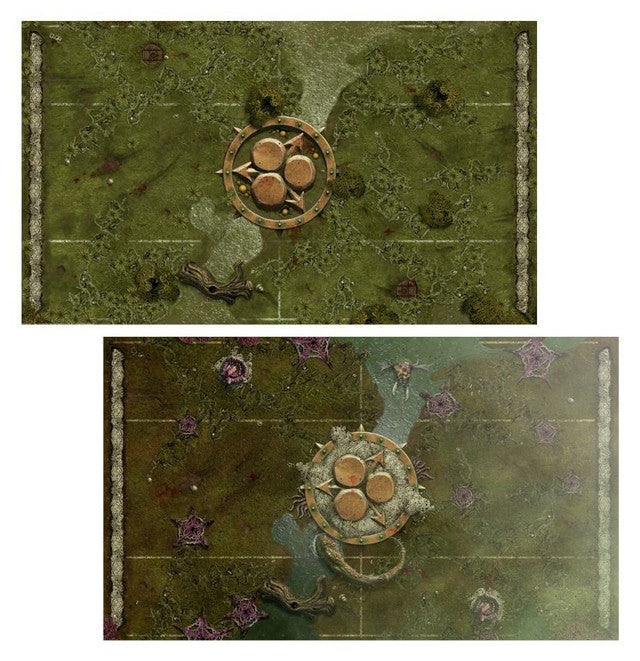 Blood Bowl: Nurgle Team - Pitch & Dugouts