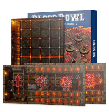 Blood Bowl: Chaos Dwarf Pitch & Dugouts