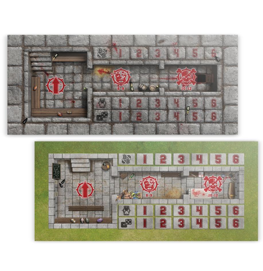 Blood Bowl: Sevens Pitch - Double-Sided Pitch and Dugouts for Blood Bowl Sevens