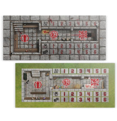 Blood Bowl: Sevens Pitch - Double-Sided Pitch and Dugouts for Blood Bowl Sevens