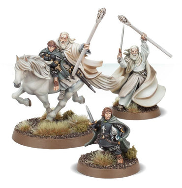 The Lord Of The Rings Middle-Earth - Gandalf The White & Peregrin Took