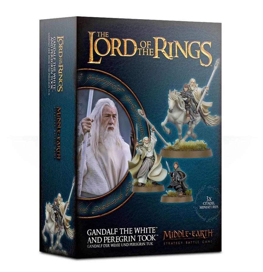 The Lord Of The Rings Middle-Earth - Gandalf The White & Peregrin Took