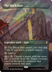 The Black Gate (Borderless) (Surge Foil) [The Hobbit: Eternal-Legal]