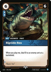 Riptide Rex (092/298) [Riftbound Organized Play Promotional Cards]