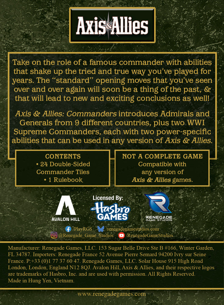 Axis & Allies: Commanders