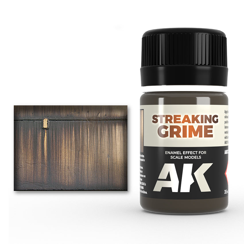 AK Interactive Weathering Enamels - Streaking Grime (35ml)