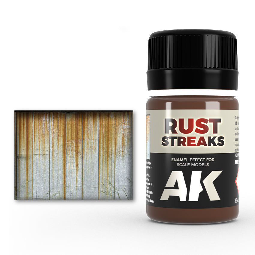 AK Interactive Weathering Enamels - Rust Streaks (35ml)