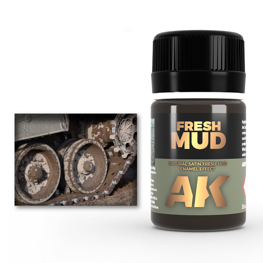 AK Interactive Weathering Enamels - Fresh Mud (35ml)