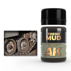 AK Interactive Weathering Enamels - Fresh Mud (35ml)