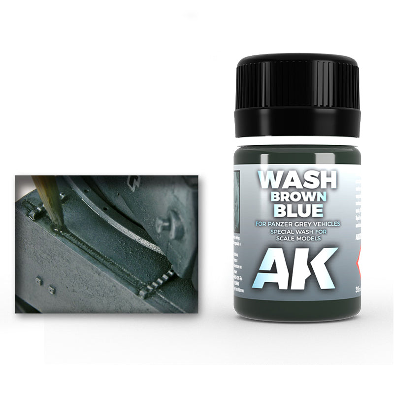AK Interactive Weathering Enamels - Wash for Panzer Grey (35ml)
