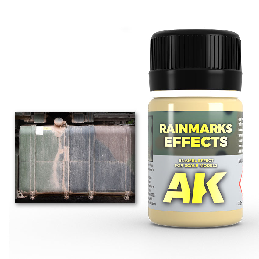 AK Interactive Weathering Enamels - Rain Marks for NATO Tanks (35ml)