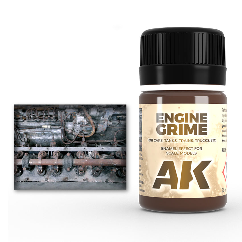 AK Interactive Weathering Enamels - Engine Grime (35ml)