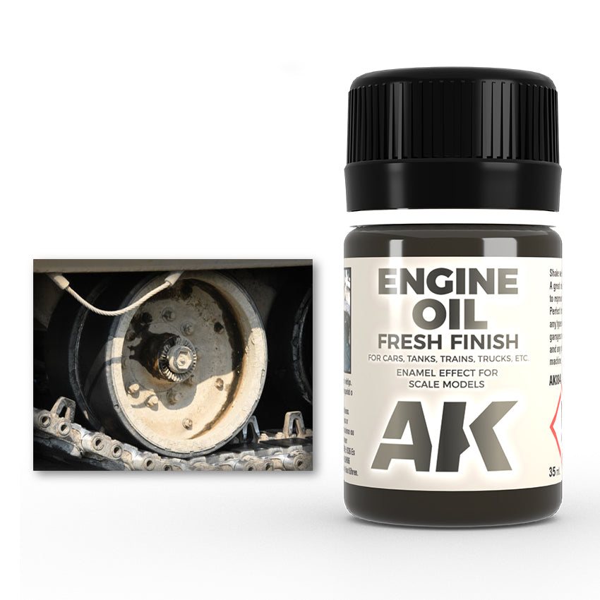 AK Interactive Weathering Enamels - Fresh Engine Oil (35ml)
