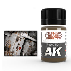 AK Interactive Weathering Enamels - Streaking Grime for Interiors (35ml)