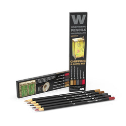 AK Interactive Weathering Pencils - Chipping & Aging Set