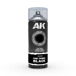 AK Interactive Sprays - Fine Primer Black Spray (400ml)
