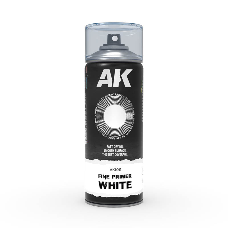 AK Interactive Sprays - Fine Primer White Spray (400ml)