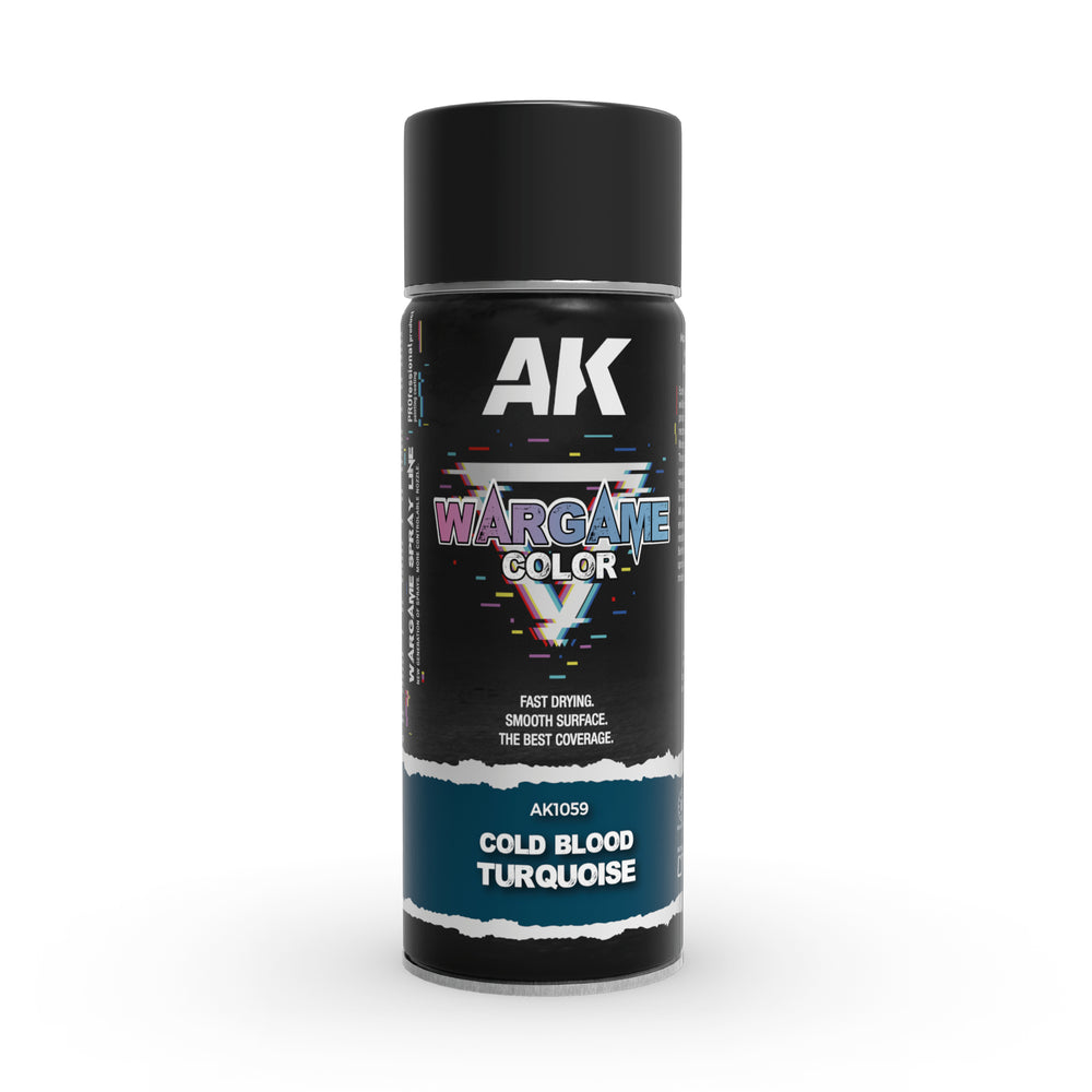 AK Interactive Sprays - Cold Blood Turquoise Spray (400ml)