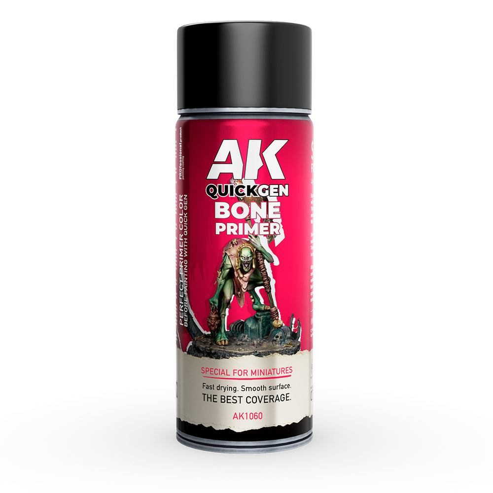 AK Interactive Sprays - Bone Primer - Quick Gen Spray (400ml)