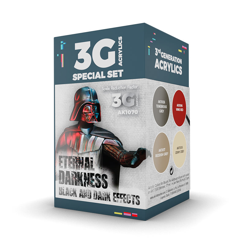 AK Interactive 3Gen Acrylics - Wargame Color Set: Eternal Darkness