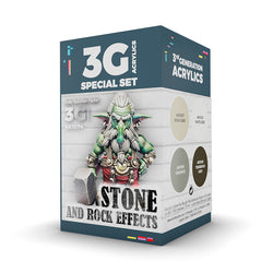 AK Interactive 3Gen Acrylics - Wargame Color Set: Stone and Rock Effects