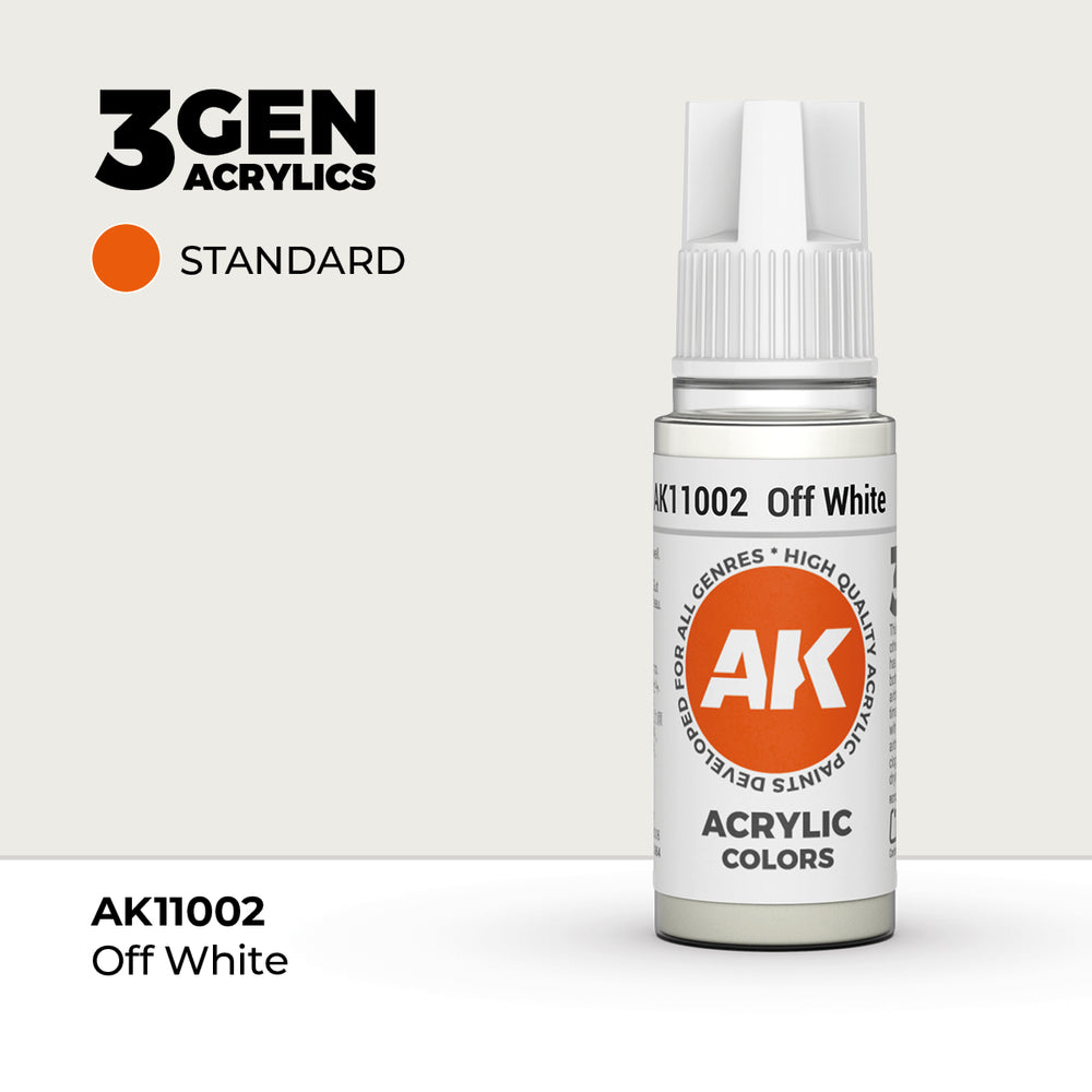 AK Interactive 3Gen Acrylics - Off-White (18ml)