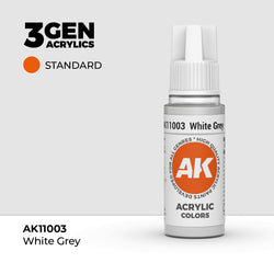 AK Interactive 3Gen Acrylics - White Grey (18ml)