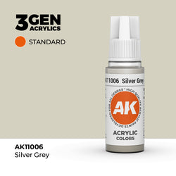 AK Interactive 3Gen Acrylics - Silver Grey (18ml)