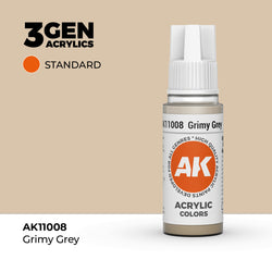 AK Interactive 3Gen Acrylics - Grimy Grey (18ml)