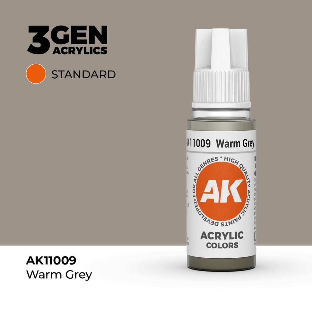 AK Interactive 3Gen Acrylics - Warm Grey (18ml)