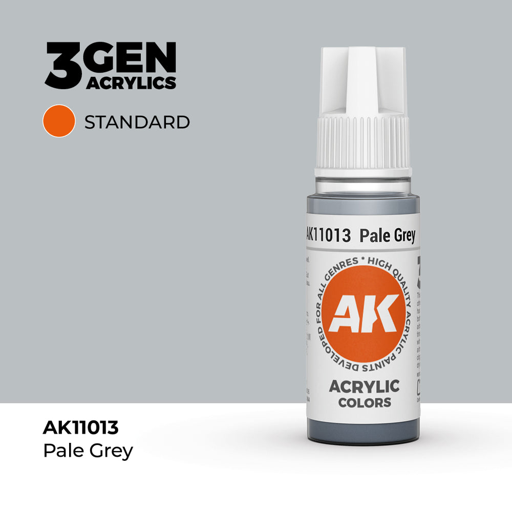 AK Interactive 3Gen Acrylics - Pale Grey (18ml)