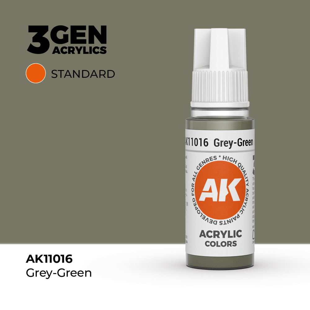 AK Interactive 3Gen Acrylics - Grey Green (18ml)