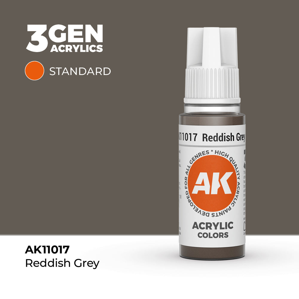 AK Interactive 3Gen Acrylics - Reddish Grey (18ml)