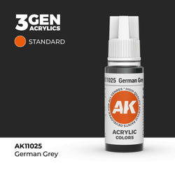 AK Interactive 3Gen Acrylics - German Grey (18ml)