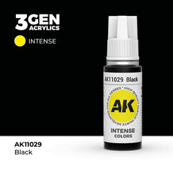 AK Interactive 3Gen Acrylics - Black (18ml)