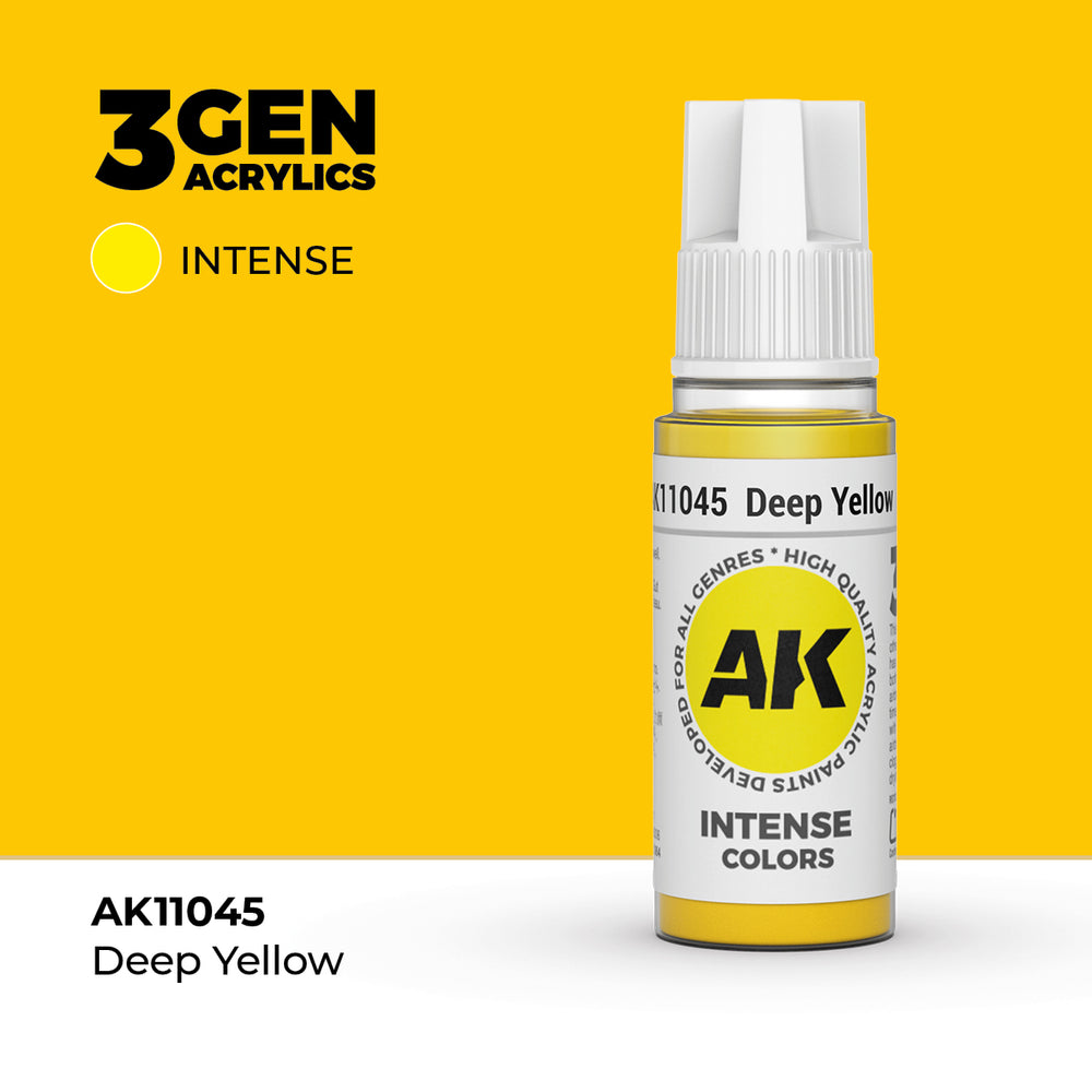 AK Interactive 3Gen Acrylics - Deep Yellow (18ml)