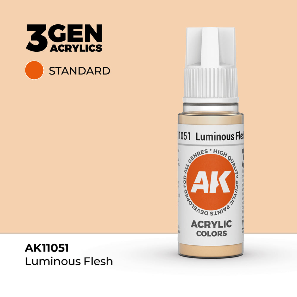 AK Interactive 3Gen Acrylics - Luminous Flesh (18ml)