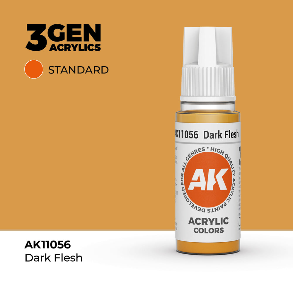 AK Interactive 3Gen Acrylics - Dark Flesh (18ml)