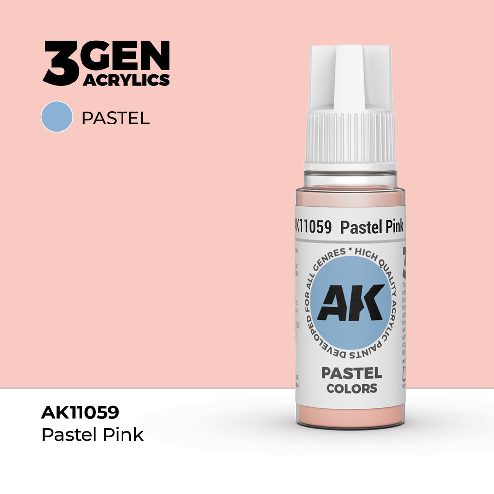 AK Interactive 3Gen Acrylics - Pastel Pink - Pastel (18ml)