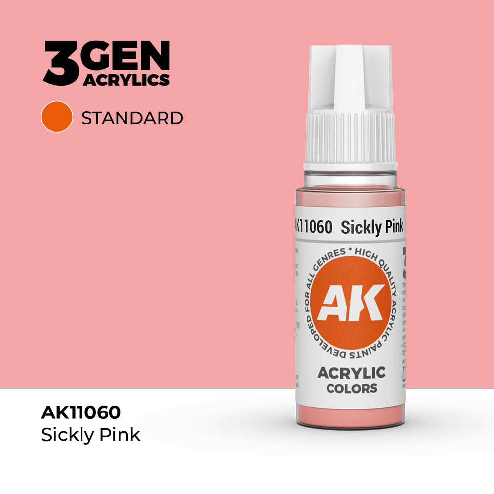 AK Interactive 3Gen Acrylics - Sickly Pink (18ml)