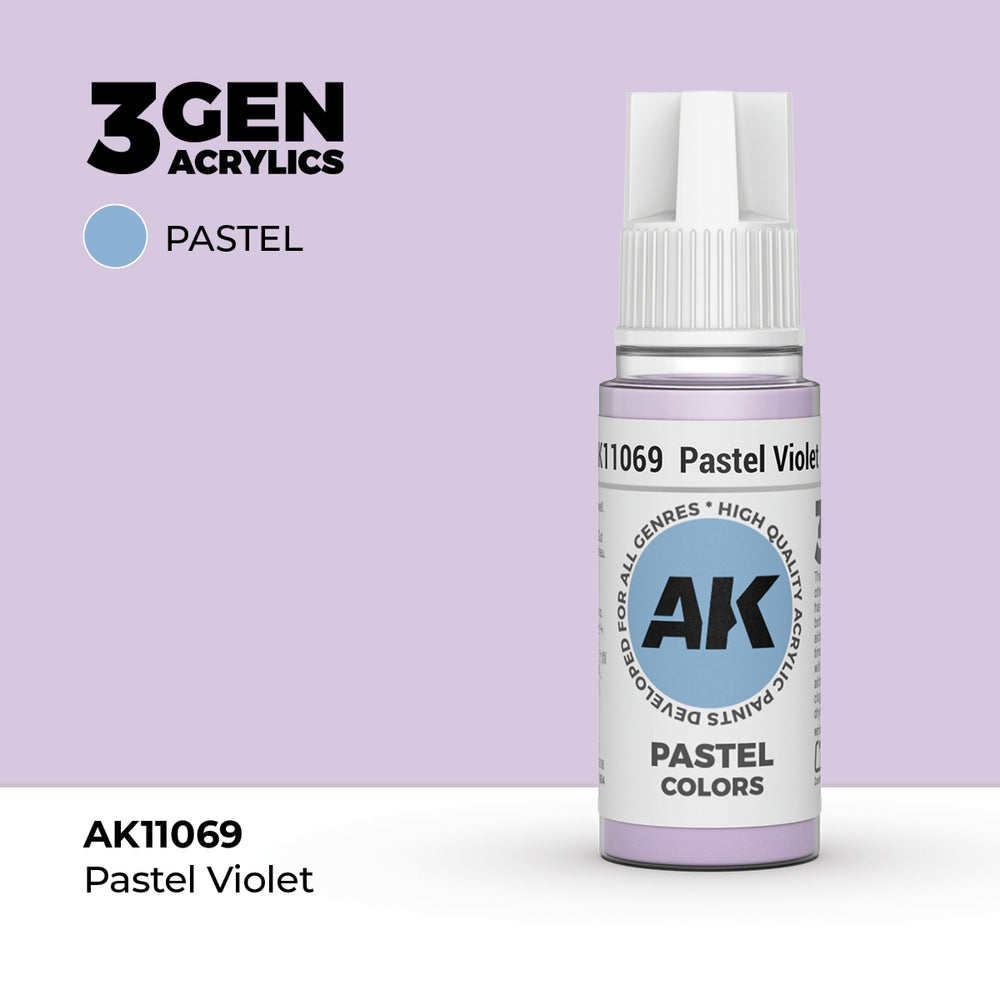 AK Interactive 3Gen Acrylics - Pastel Violet - Pastel (18ml)
