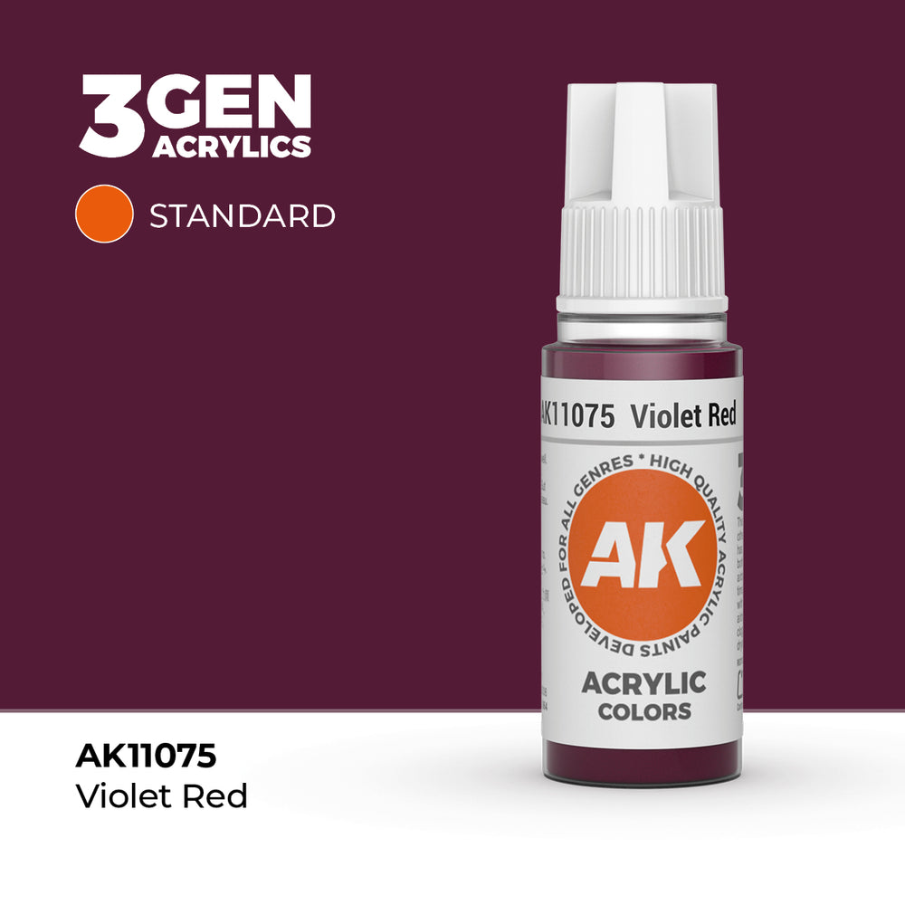 AK Interactive 3Gen Acrylics - Violet Red (18ml)