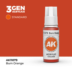 AK Interactive 3Gen Acrylics - Burn Orange (18ml)