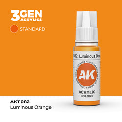 AK Interactive 3Gen Acrylics - Luminous Orange (18ml)