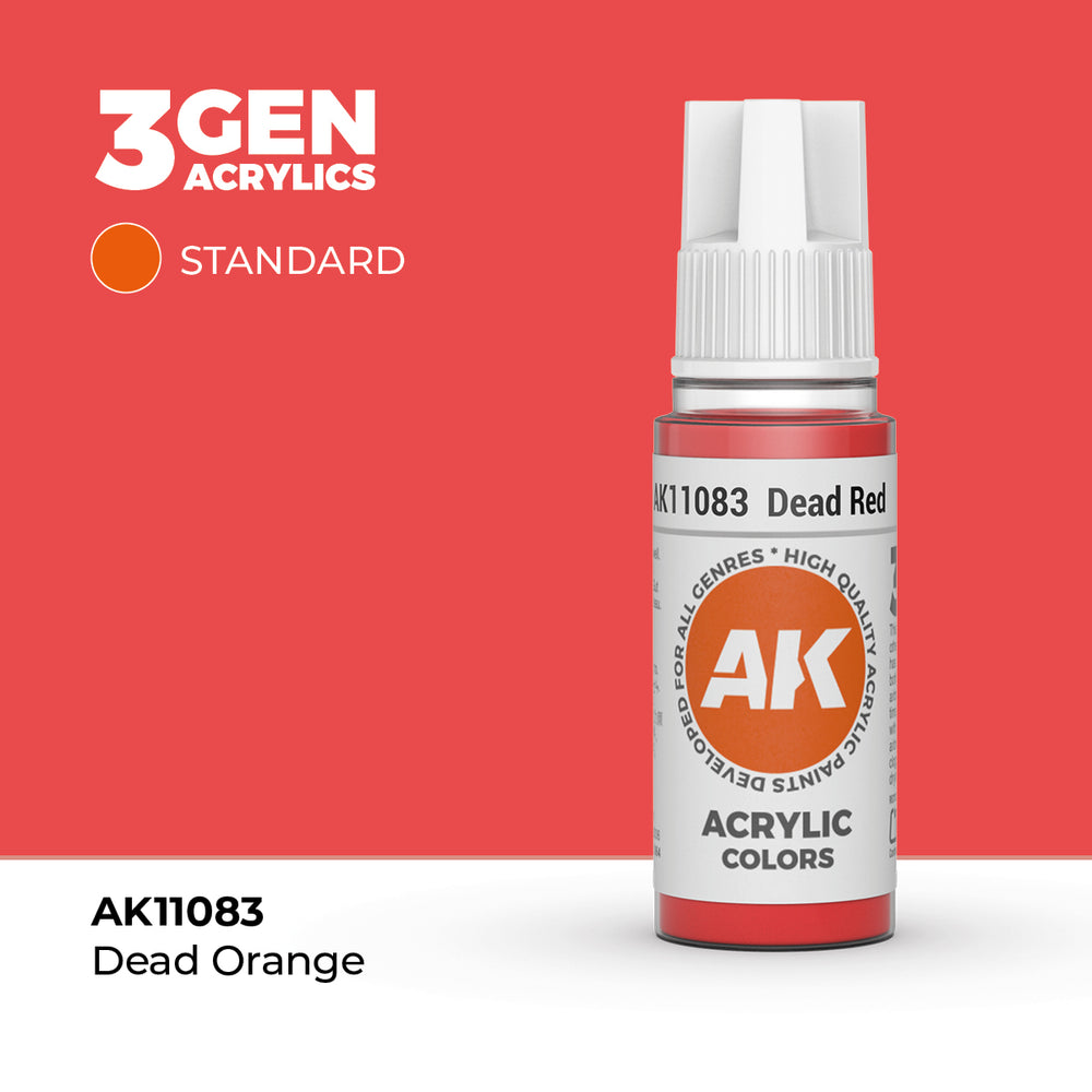 AK Interactive 3Gen Acrylics - Dead Red (18ml)